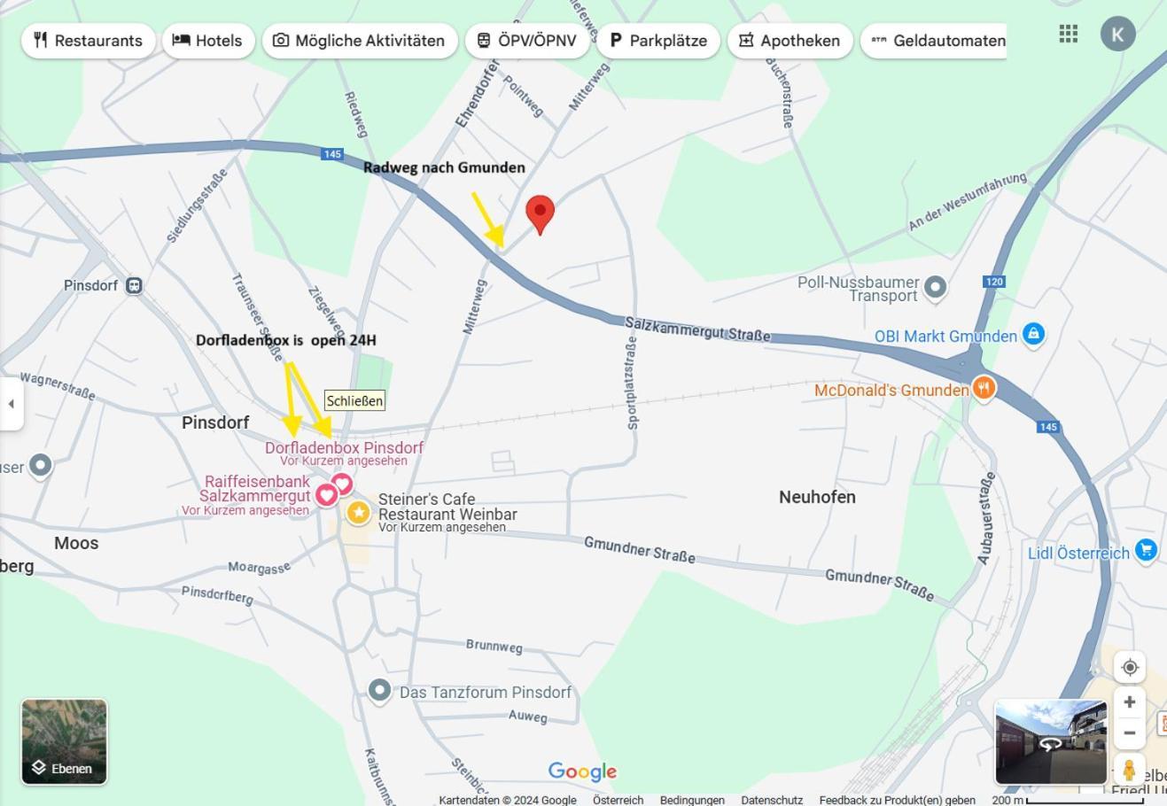 1 Zimmer Appartement Nahe Gmunden Top2 Pinsdorf Kültér fotó